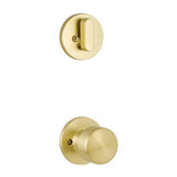 Yale Expressions - Yale Owen Single Cylinder Interior Trim Pack with Dylan Knob, Satin Brass - Satin Brass