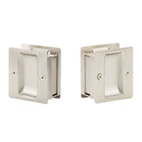 Yale Expressions - Yale Square Passage Pocket Door Pull, Satin Nickel - Satin Nickel