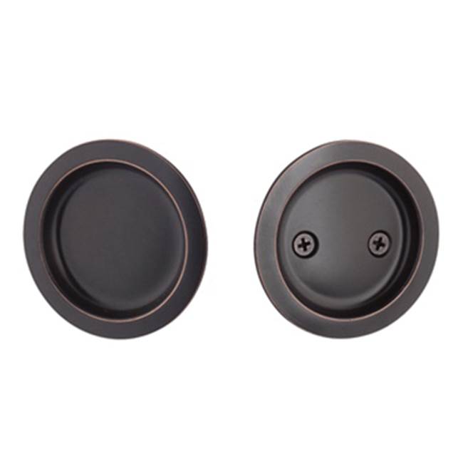 Yale Expressions - Yale Round Passage Tubular Pocket Door Pull, Oil Rubbed Bronze - Oil Rubbed Bronze