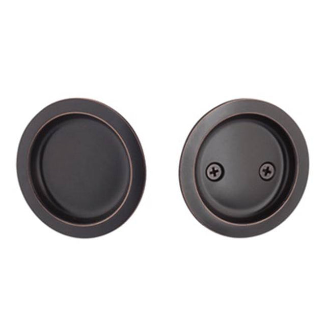 Yale Expressions - Yale Round Passage Tubular Pocket Door Pull, Oil Rubbed Bronze - Oil Rubbed Bronze