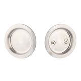 Yale Expressions - Yale Round Passage Tubular Pocket Door Pull, Satin Nickel - Satin Nickel