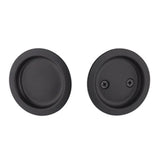 Yale Expressions - Yale Round Passage Tubular Pocket Door Pull, Flat Black - Flat Black
