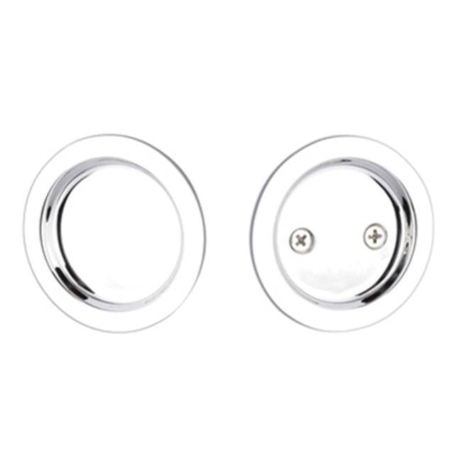 Yale Expressions - Yale Round Passage Tubular Pocket Door Pull, Polished Chrome - Polished Chrome