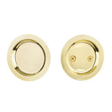 Yale Expressions - Yale Round Passage Tubular Pocket Door Pull, Polished Brass - Polished Brass