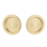 Yale Expressions - Yale Round Passage Tubular Pocket Door Pull, Satin Brass - Satin Brass