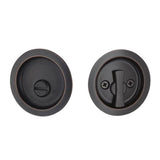 Yale Expressions - Yale Round Privacy Tubular Pocket Door Lock, Oil Rubbed Bronze - Oil Rubbed Bronze