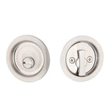 Yale Expressions - Yale Round Privacy Tubular Pocket Door Lock, Satin Nickel - Satin Nickel