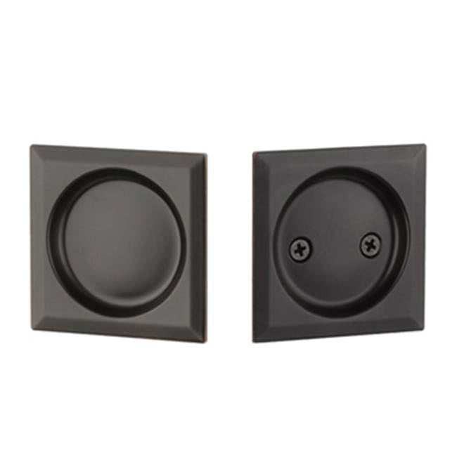 Yale Expressions - Yale Square Passage Tubular Pocket Door Pull, Oil Rubbed Bronze - Oil Rubbed Bronze