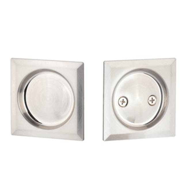 Yale Expressions - Yale Square Passage Tubular Pocket Door Pull, Satin Nickel - Satin Nickel