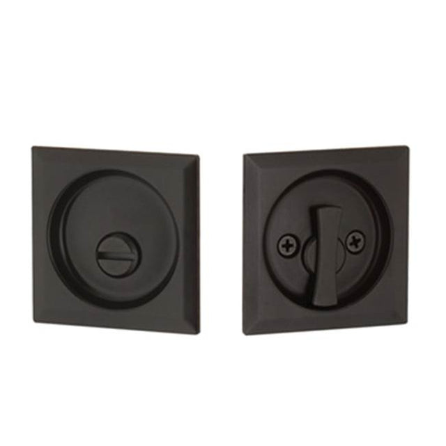 Yale Expressions - Yale Square Privacy Tubular Pocket Door Lock, Oil Rubbed Bronze - Oil Rubbed Bronze