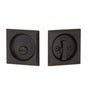 Yale Expressions - Yale Square Privacy Tubular Pocket Door Lock, Oil Rubbed Bronze - Oil Rubbed Bronze