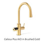 Zip Water - Tap and Faucet, Celsius Plus All-in-One BCS, Brushed Gold - Brushed Gold