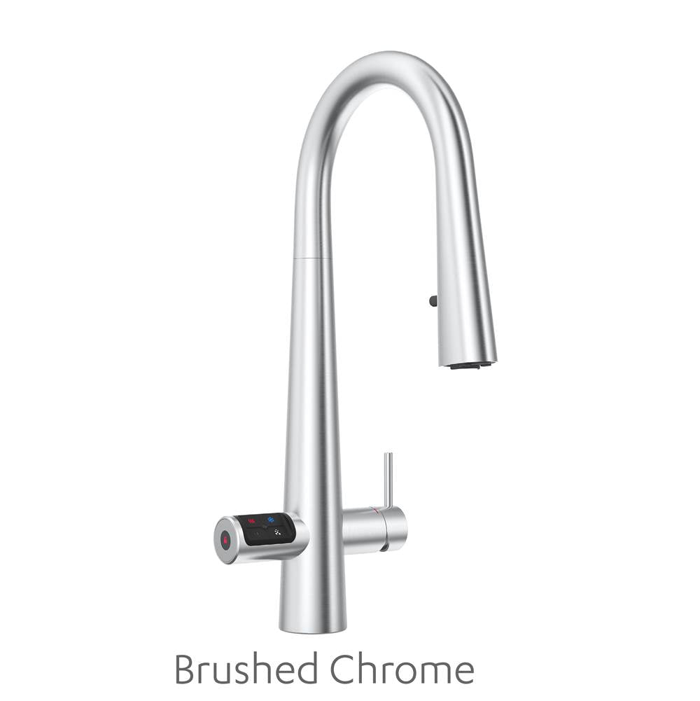 Zip Water - Tap and Faucet, Celsius Plus All-in-One with Pull-Down Sprayer BCS, Brushed Chrome - Brushed Chrome