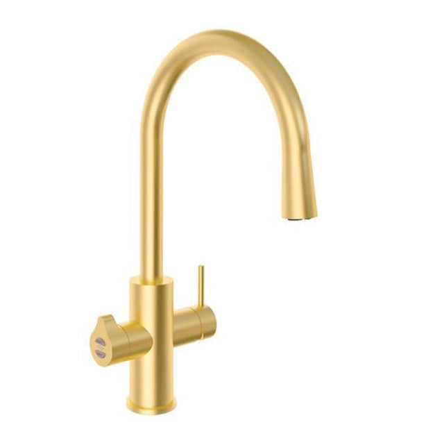 Zip Water - Zip HydroTap Boiling, Chilled, Sparkling for Residential and Small Commercial applications with Celsius All-In-One Tap/Facuet - Brushed Gold