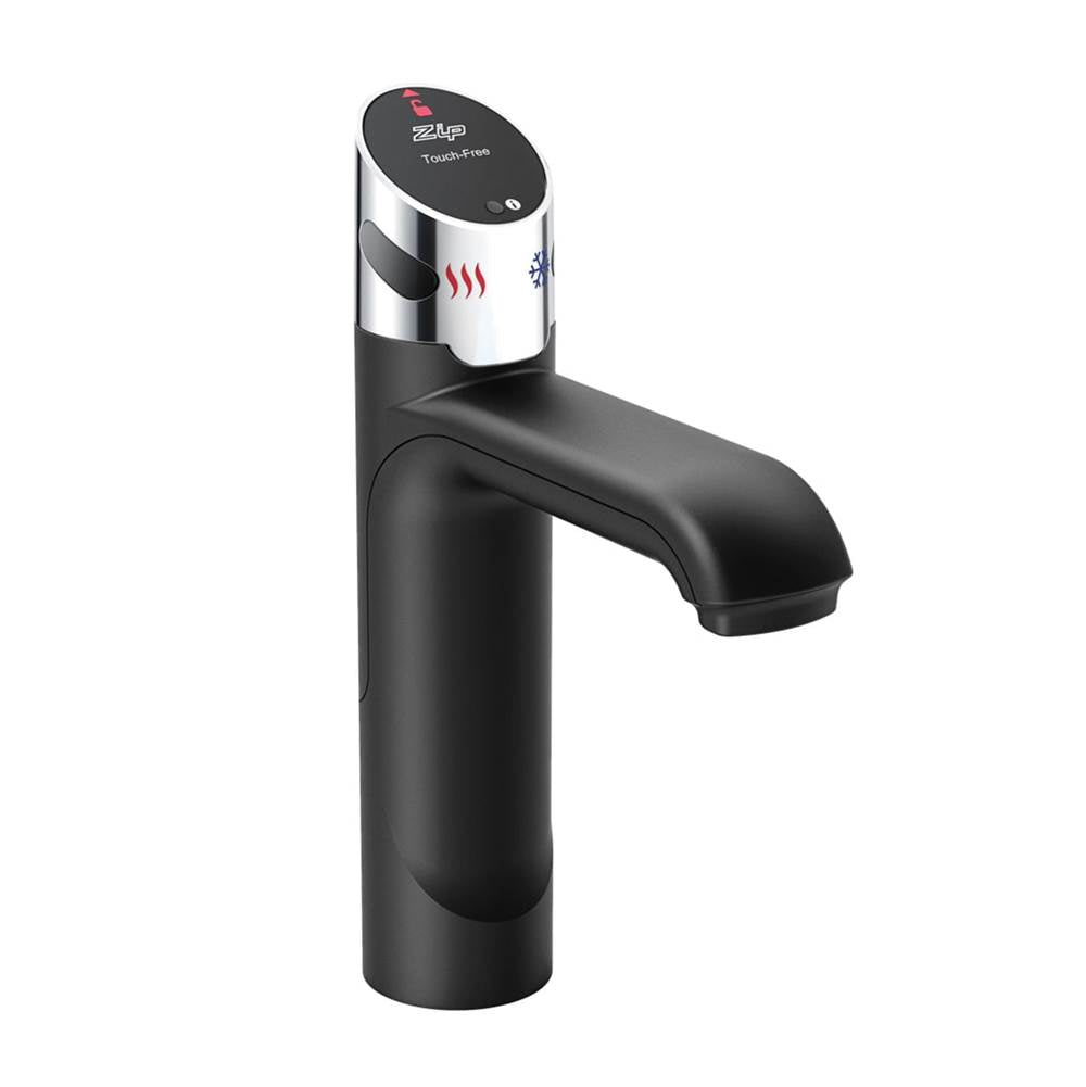 Zip Water - Zip HydroTap Boiling, Chilled, Sparkling for Residential and Small Commercial applications with Touch-Free Wave Tap - Matte Black with Chrome Accents