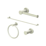 Z-Line - Emerald Bay Bathroom Accessories Package with Towel Rail, Hook, Ring and Toilet Paper Holder in Brushed Nickel - Brushed Nickel