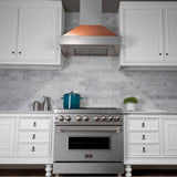 36'' DuraSnow Stainless Steel Range Hood with Copper Shell
