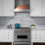 36'' DuraSnow Stainless Steel Range Hood with Copper Shell