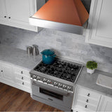 36'' DuraSnow Stainless Steel Range Hood with Copper Shell