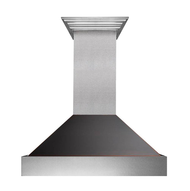 Z-Line - 30'' DuraSnow Stainless Steel Range Hood with Oil Rubbed Bronze Shell