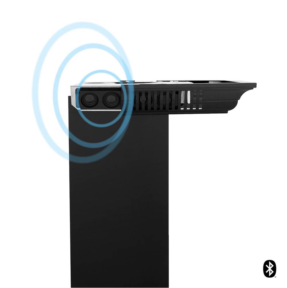 Z-Line - Black Stainless Steel BSKBN With Built in CrownSound Bluetooth Speakers