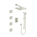 Z-Line - Crystal Bay Thermostatic Shower System in Brushed Nickel - Brushed Nickel