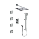 Z-Line - Crystal Bay Thermostatic Shower System in Chrome - Chrome