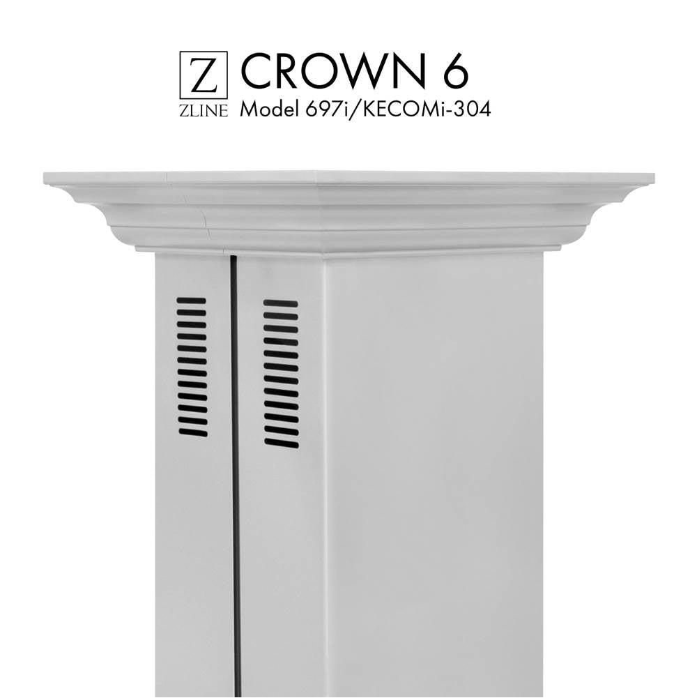Z-Line - Crown Molding Profile 6 for Island Mount Range Hood (CM6-697i/KECOMi-304)