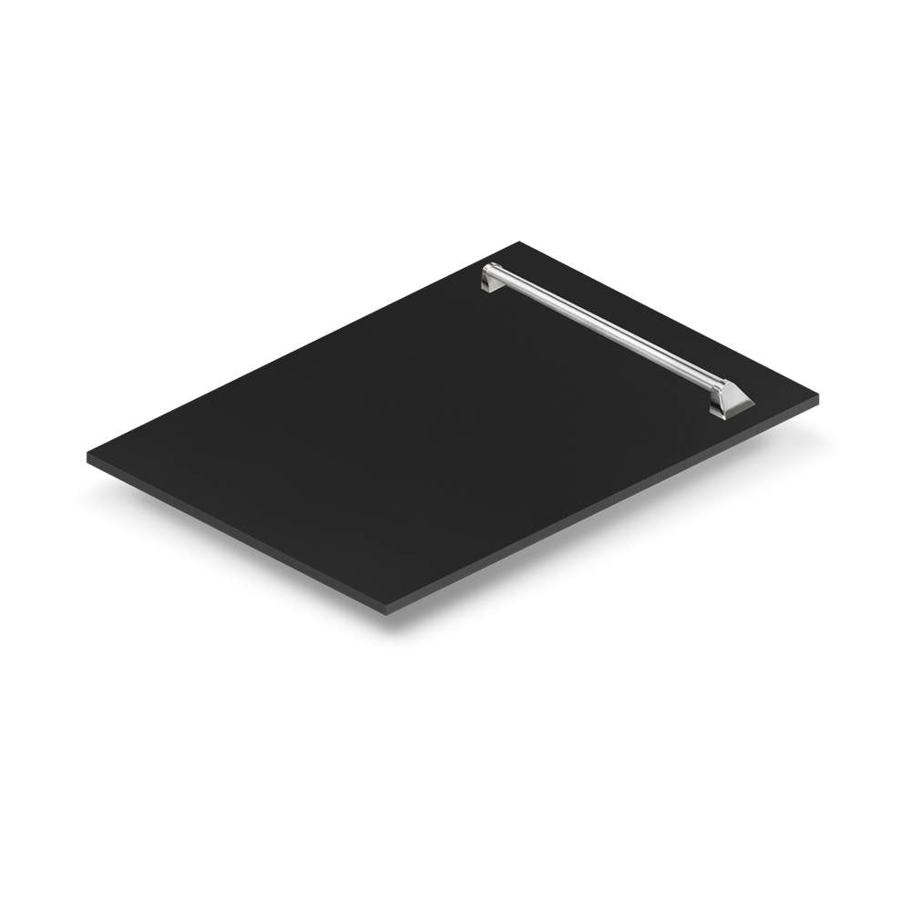 Z-Line - 18'' Dishwasher Panel with Traditional Handle - Matte Black
