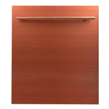 Z-Line - 24'' Top Control Dishwasher in Copper with Stainless Steel Tub and Modern Style Handle - Copper