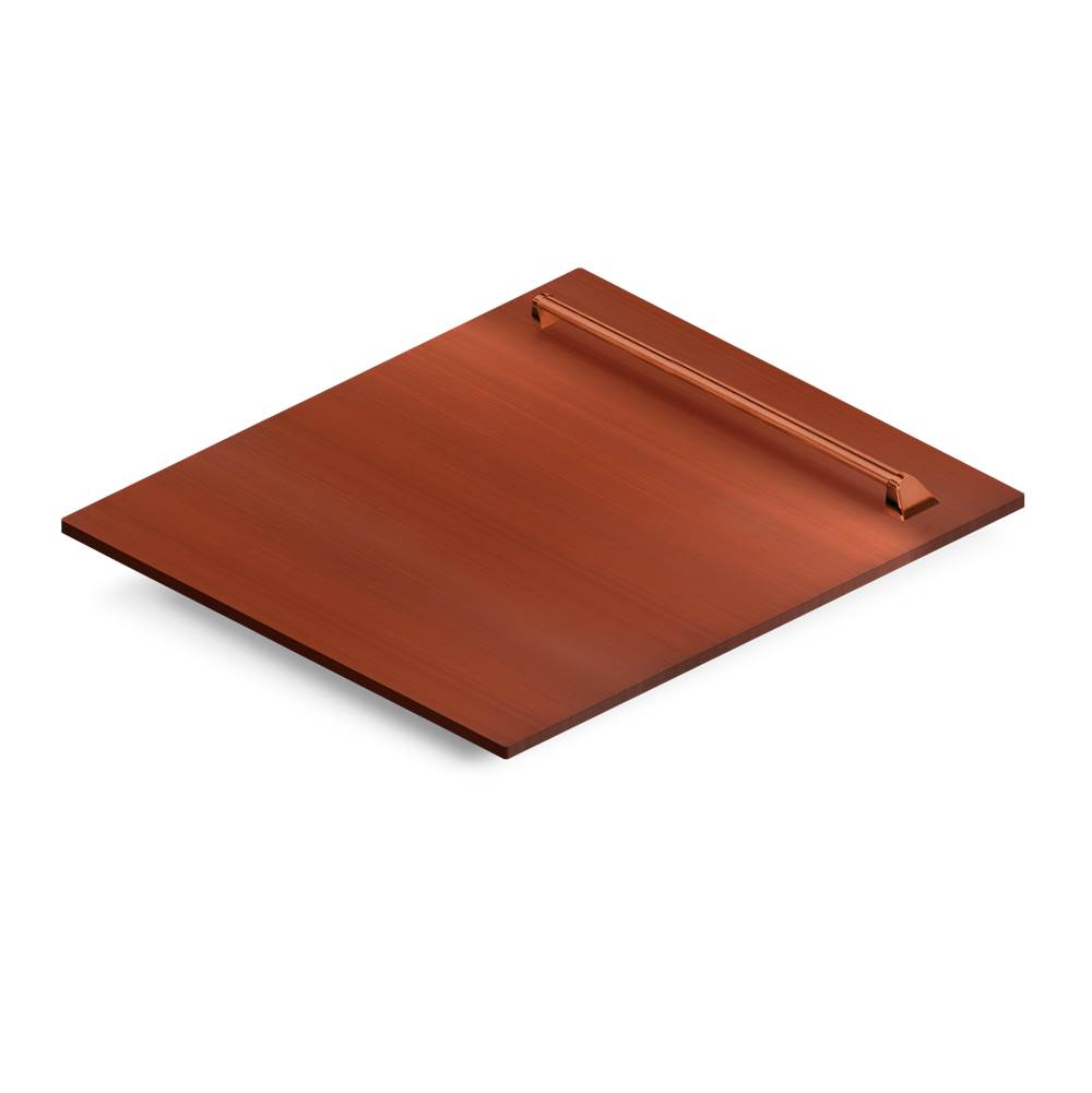 Z-Line - 24'' Dishwasher Panel with Traditional Handle - Copper