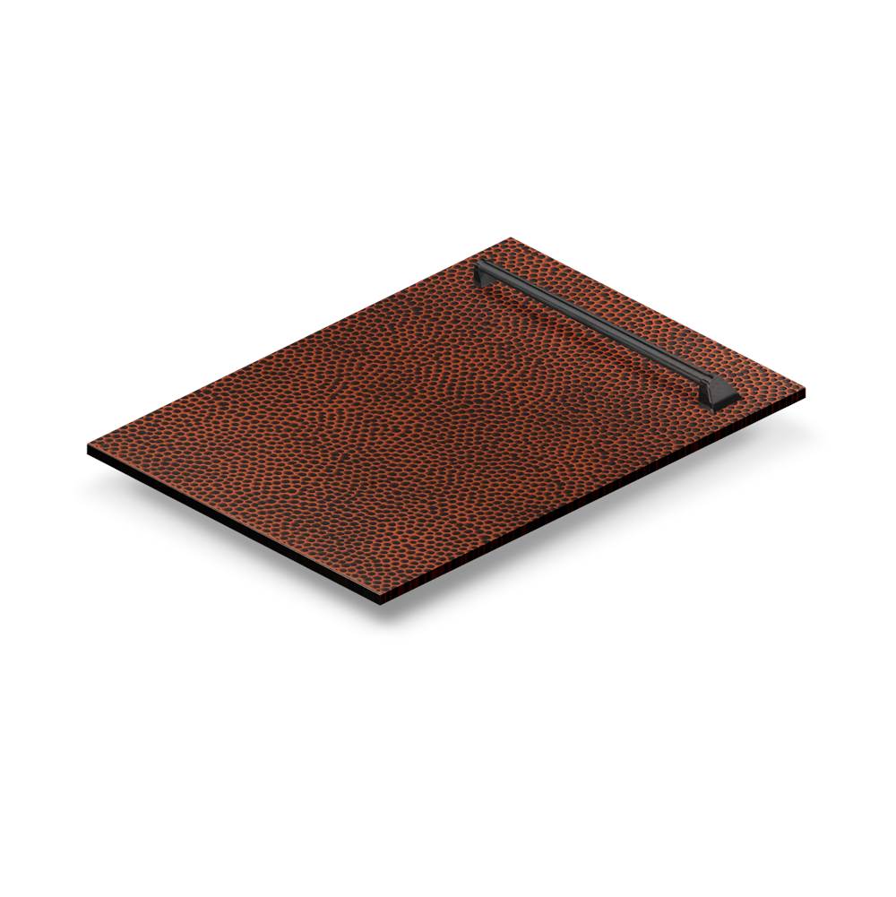 Z-Line - 18'' Dishwasher Panel with Traditional Handle - Hand Hammered
