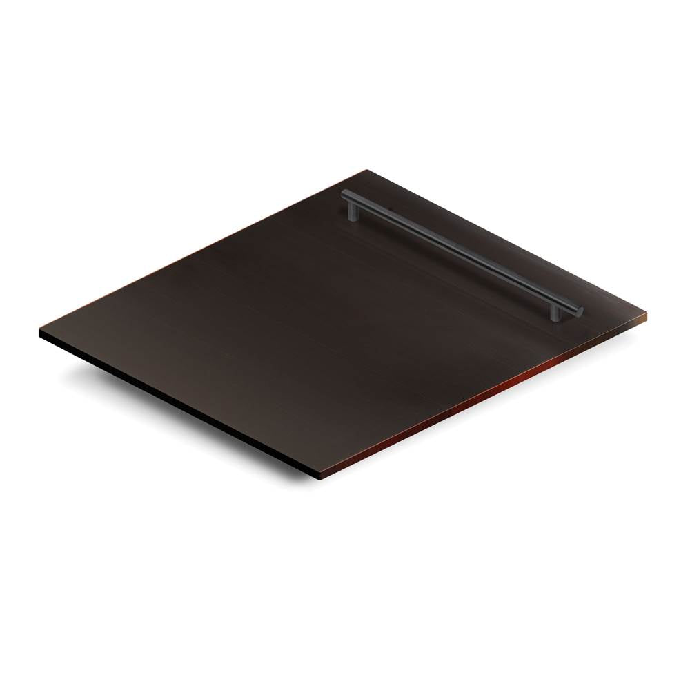 Z-Line - 24'' Top Control Dishwasher in Oil-Rubbed Bronze with Stainless Steel Tub and Modern Style Handle - Oil-Rubbed Bronze