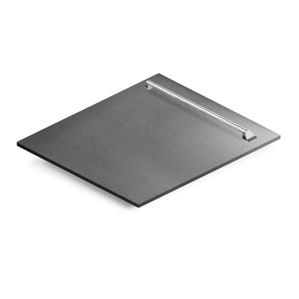 Z-Line - 24'' Dishwasher Panel in DuraSnow Finish with Traditional Handle - DuraSnow Stainless Steel