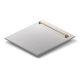 24'' Autograph Edition Monument Dishwasher Panel in Stainless Steel with Champagne Bronze Handle