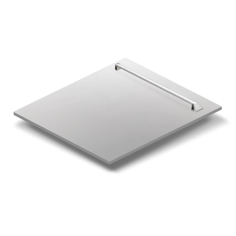 Z-Line - 24'' Tallac Dishwasher Panel in Black Stainless Steel with Traditional Handle - Black Stainless Steel