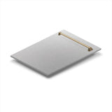 Z-Line - 18'' Autograph Edition Tallac Dishwasher Panel in DuraSnow Stainless Steel with Champagne Bronze Handle - DuraSnow Stainless Steel