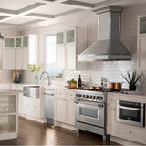 DuraSnow Mirrored Wall Range Hood 655MR