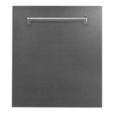 Z-Line - 24'' Top Control Dishwasher in DuraSnow Finished Stainless Steel with Stainless Steel Tub and Traditional Style Handle - DuraSnow Stainless Steel