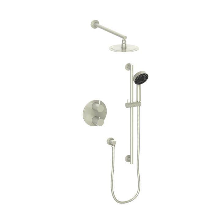 Z-Line - Emerald Bay Thermostatic Shower System in Brushed Nickel - Brushed Nickel