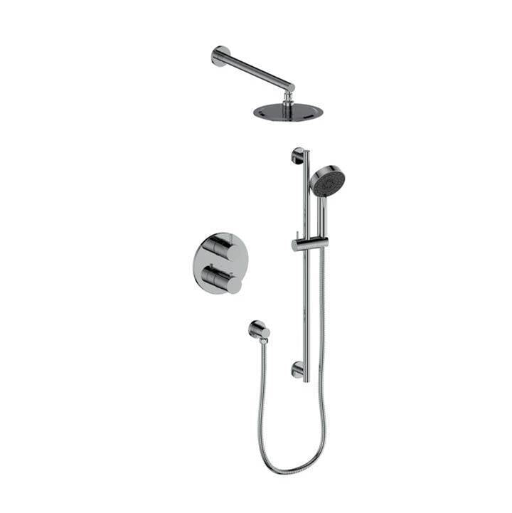 Z-Line - Emerald Bay Thermostatic Shower System in Chrome - Chrome
