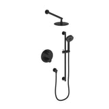 Z-Line - Emerald Bay Thermostatic Shower System in Matte Black - Matte Black