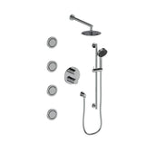 Z-Line - Emerald Bay Thermostatic Shower System in Chrome - Chrome