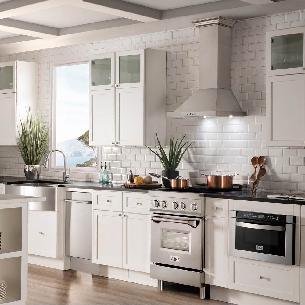 24'' 2.8 cu. ft. Induction Range with a 3 Element Stove and Electric Oven in Stainless Steel