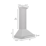 30'' DuraSnow Stainless Steel Range Hood with Stainless Steel Handle