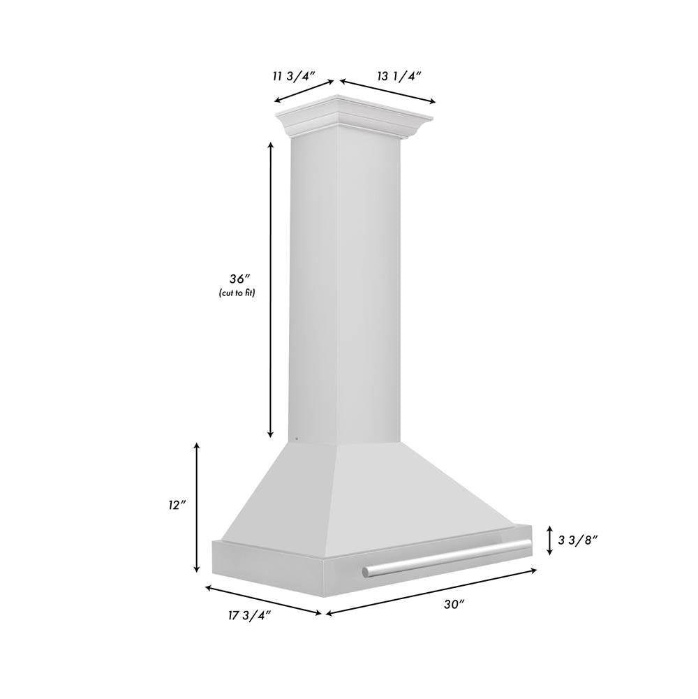 30'' Stainless Steel Range Hood with Stainless Steel Handle
