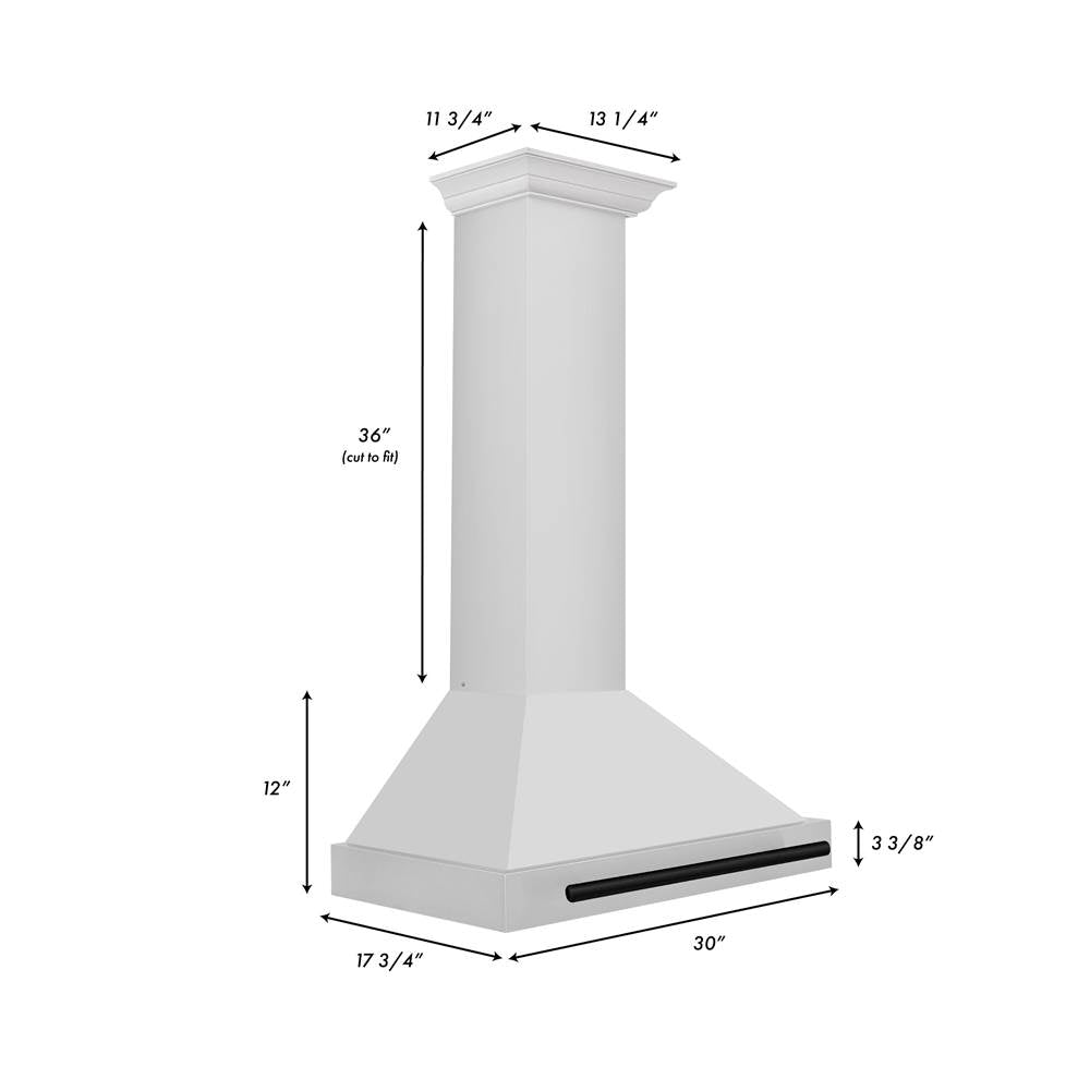 30'' Autograph Edition Stainless Steel Range Hood with Stainless Steel Shell and Champagne Bronze Accents