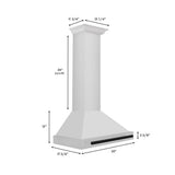30'' Autograph Edition Stainless Steel Range Hood with Stainless Steel Shell and Champagne Bronze Accents
