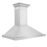 Z-Line - Convertible Vent Wall Mount Range Hood in Stainless Steel with Crown Molding (KBCRN)