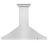 Convertible Vent Wall Mount Range Hood in Stainless Steel with Crown Molding (KBCRN)
